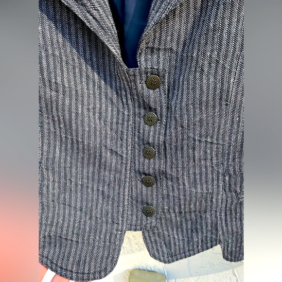 Cannisse French design Blazer & Pants set, Wool/Cotton blend. Size 2 (US 6/8) - Picture 4 of 17